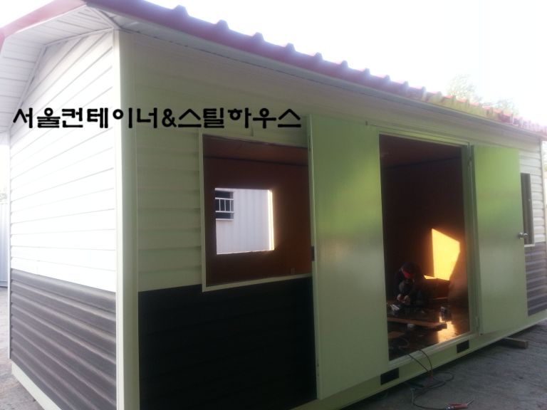   3m6m비닐싸이딩 방가로 작업중